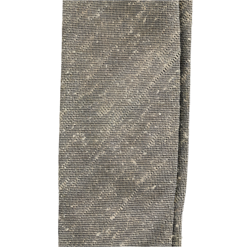 Beige Three Fold Shantung Silk Handrolled Untipped Tie