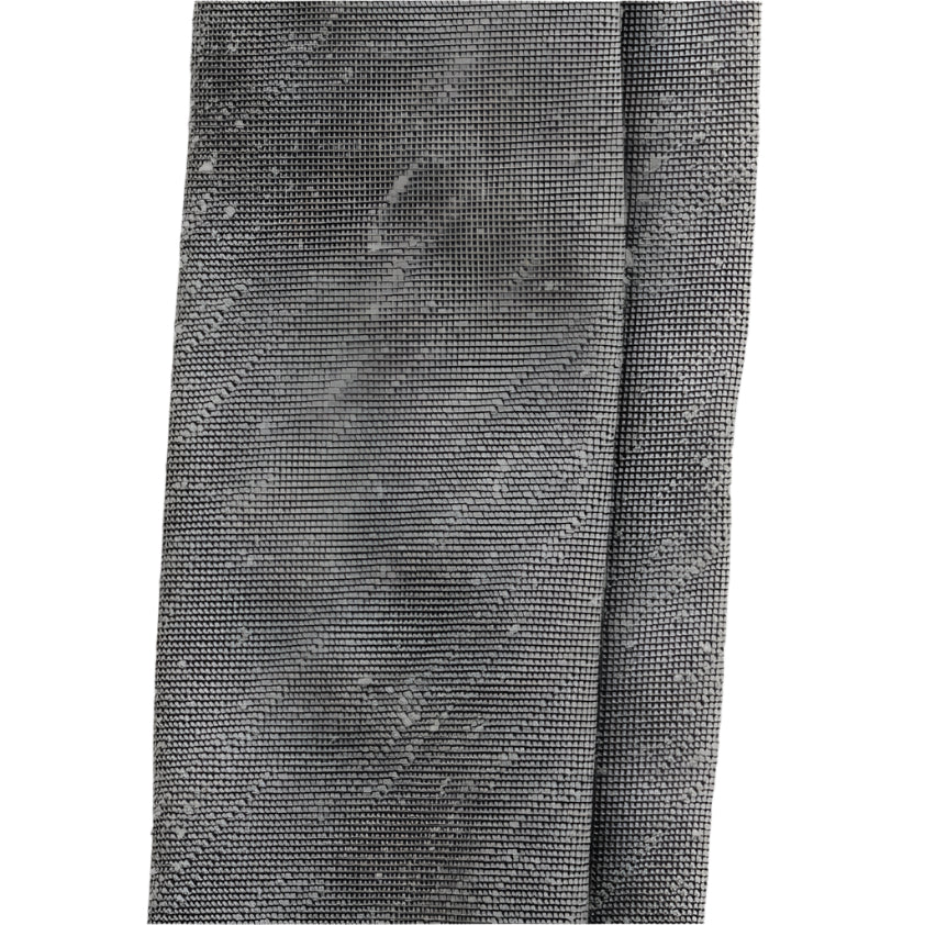 Light Grey Three Fold Shantung Silk Handrolled Untipped Tie